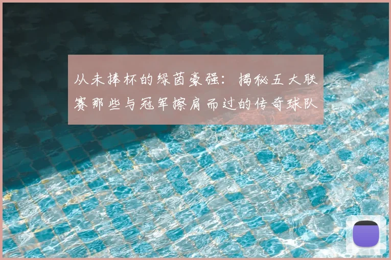 从未捧杯的绿茵豪强：揭秘五大联赛那些与冠军擦肩而过的传奇球队